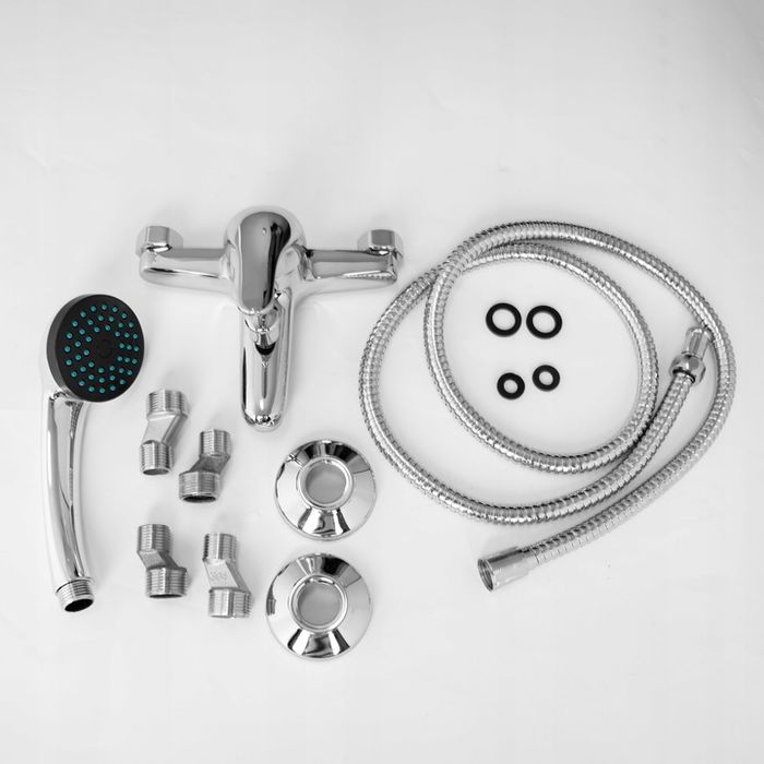 Bateria Wannowa Ścienna Prysznicowa Natryskowa Chrom Kran Do Wanny Hit