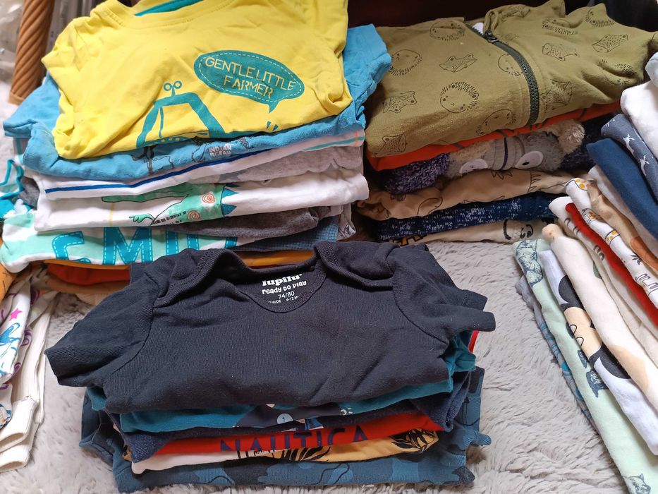 Paka ubranek 62-86 dla chlopca