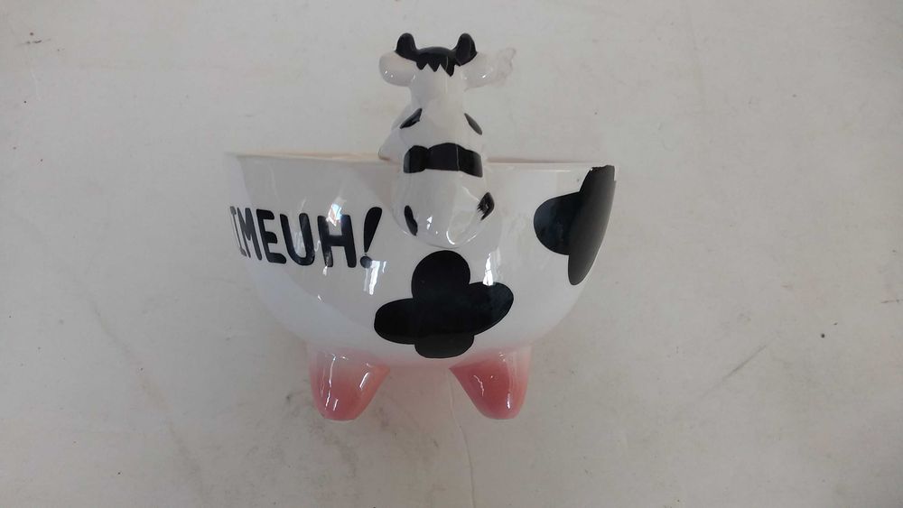 Taça de pequeno-almoço em forma de vaca, NOVA!