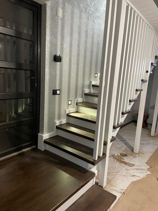 Сходи деревяні сучасний дизайн якість розрахунок та проектування масив