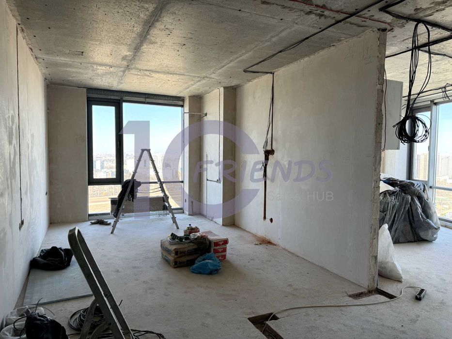 2-к в панорамі з частковим ремонтом ЖК Метрополіс,Теремки,Республіка