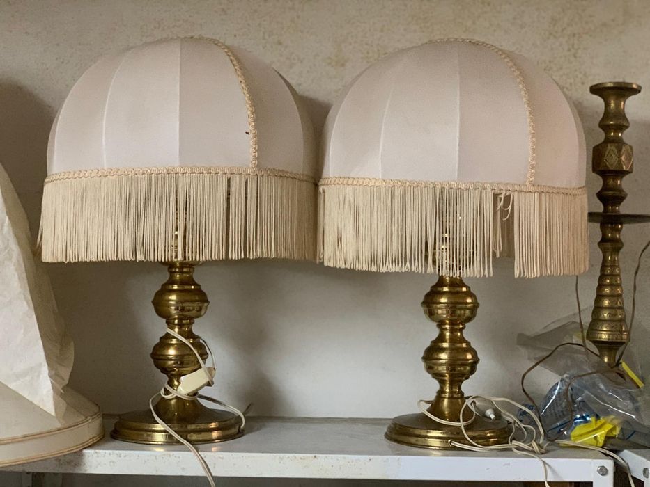 Candeeiros vintage em latão