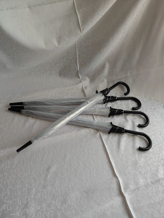 Parasolki  przezroczyste 4sztuki, ślub wesele parasol przezroczysty