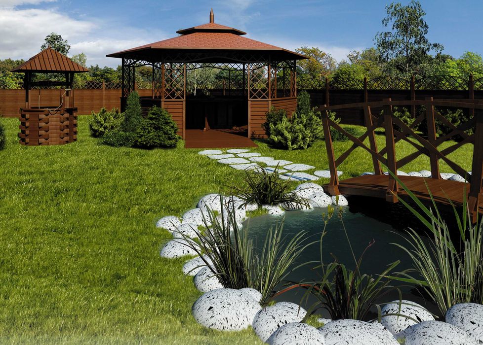 Mostek Ogrodowy Producent Kładka  Ogród Altana