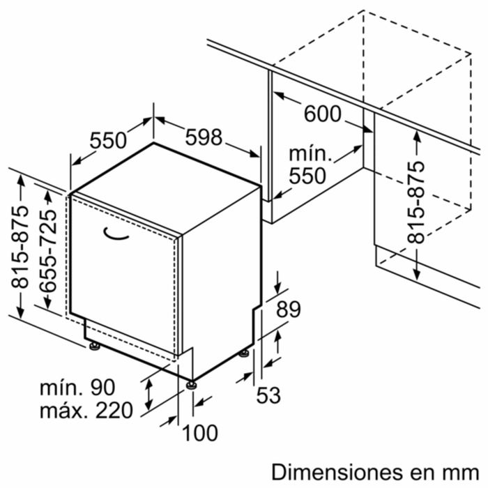 Máquina de Lavar Loiça Encastrável Bosch , 60 cm