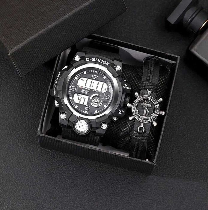 conjunto de relogio+pulseiras 4€