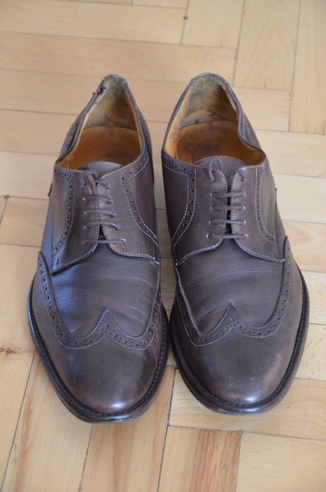 Buty brogsy wizytowe Florsheim 44 wkł.29,5 całe ze skóry Made in Italy