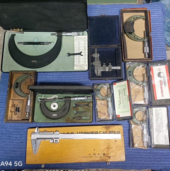 Micrómetros, graminho, paquímetro, comparadores...