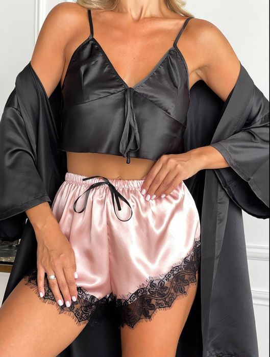 ПІЖАМКИ ЖІНОЧІ | Сорочка+штани| тор+шорти+халат | сорочка + шорти