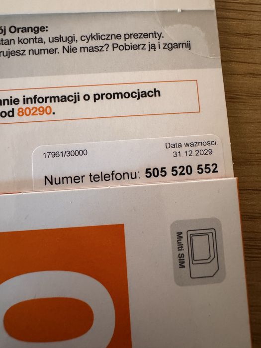 Orange Łatwy numer 5xx 5xx 5xx