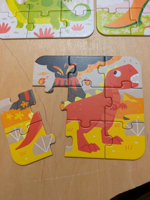 Puzzle Czu Czu - zestaw z dinozaurami