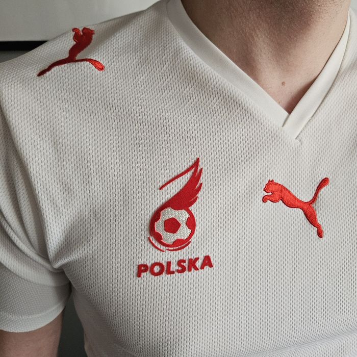 Biała koszulka reprezentacji Polski Puma