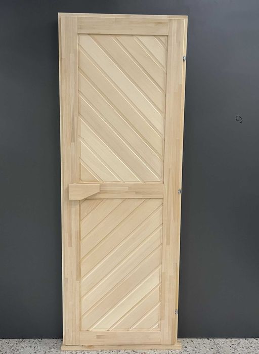 Drzwi drewniane do sauny zewnętrznej lipa