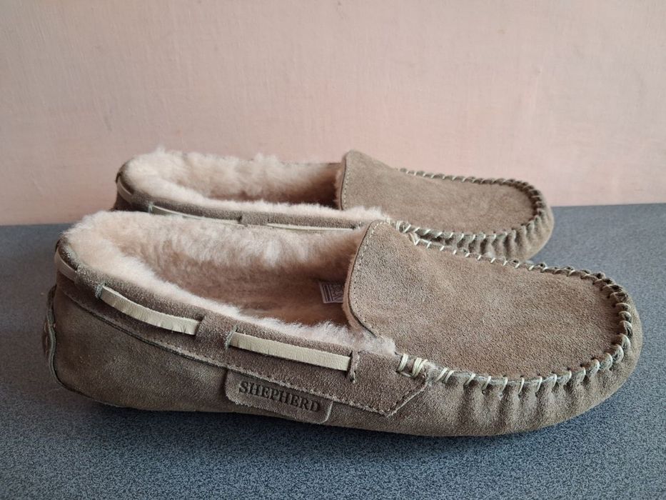 Shepherd шкіряні тапочки мокасини тапки 39 р уст див