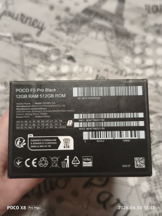У продажу смартфон Poco F5 Pro 5G 12/512gb