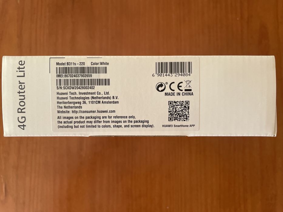 Router Huawei B311s-220 4G Branco - Novo e embalado