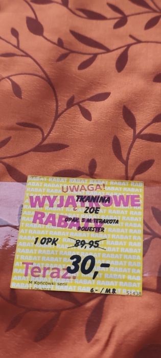 Materiał  na zasłony