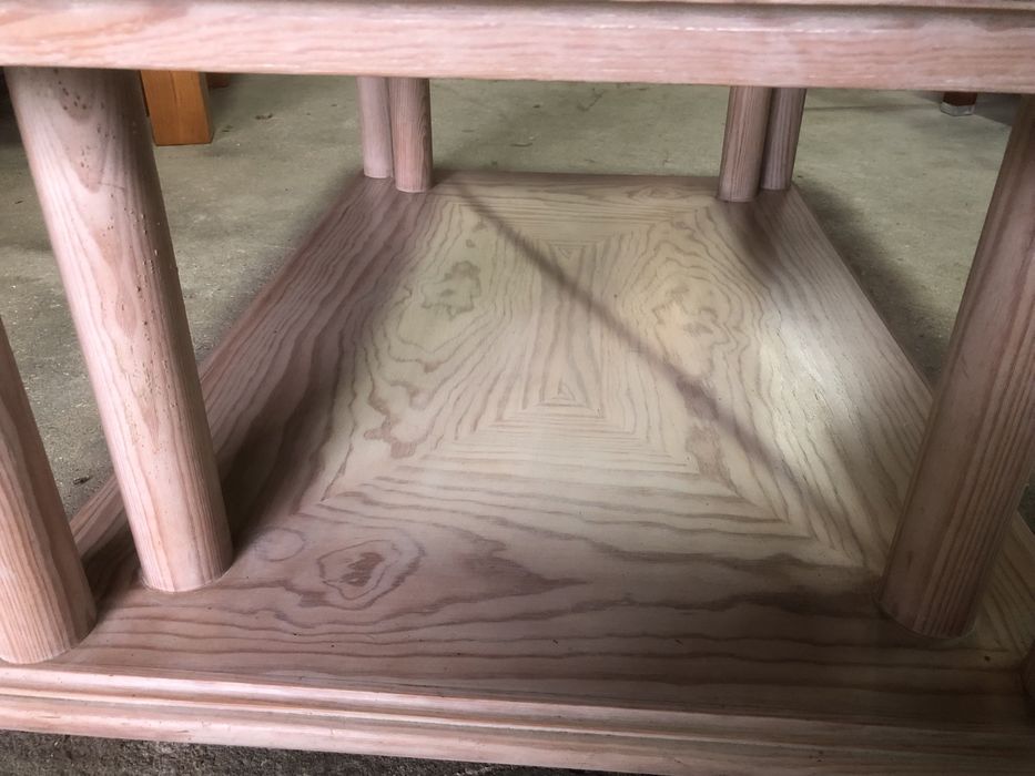 Mesa de centro decape rosa