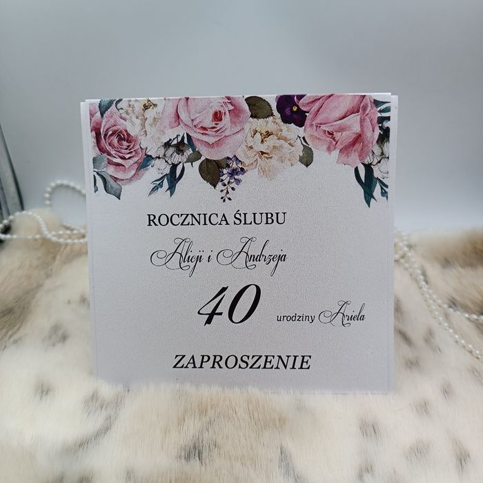 Zaproszenia ślubne , urodzinowe - ławka