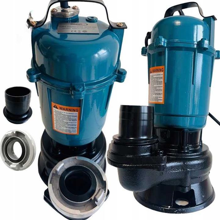 Pompa do wody czystej SZAMBA z ROZDRABNIACZEM MOCNA 3200W! + 3 KRÓĆCE