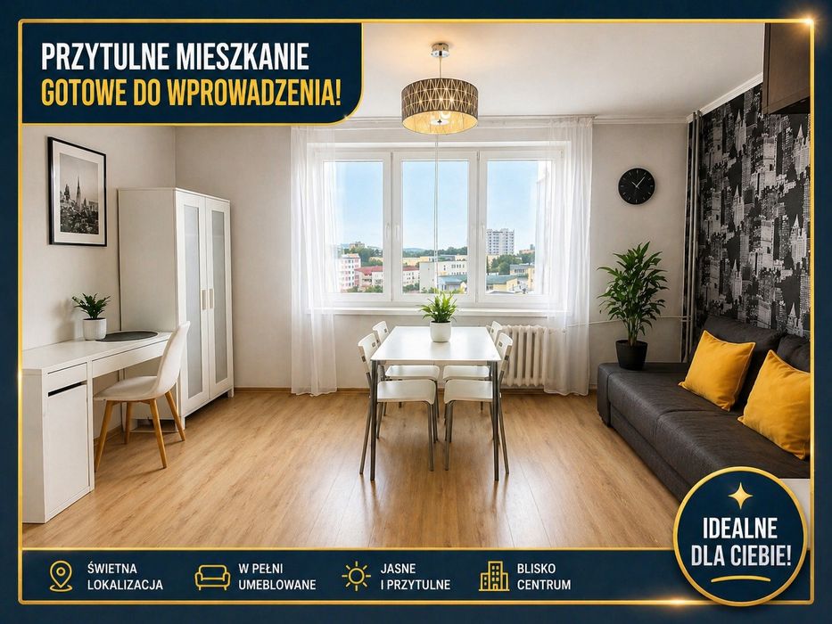 KSM kawalerka z pięknym widokiem, bez gazu