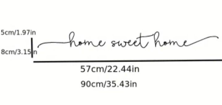 Autocolante parede "home sweet home"