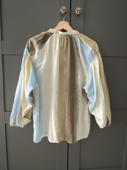 Parfois damska bluzka boho M niebiesko- beżowa