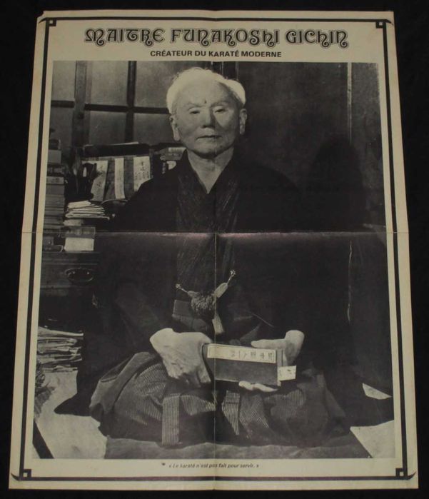 Poster Contres De Mae-Geri / Maitre Funakoshi Gichin