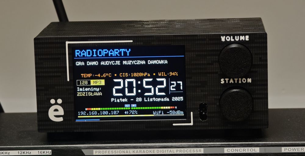 Radio internetowe Wifi Yoradio