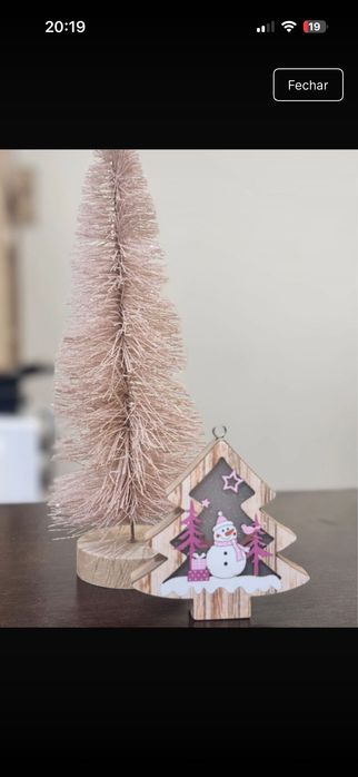 Decoração Natalina rosa linda