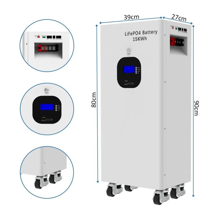 Magazyn bank energii LiFePO4 15-16kWh 48V (310Ah) Deye Sofar Growatt