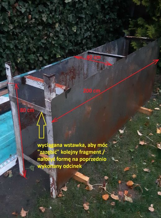 Forma szalunkowa i zabezpieczająca - fundamentowa