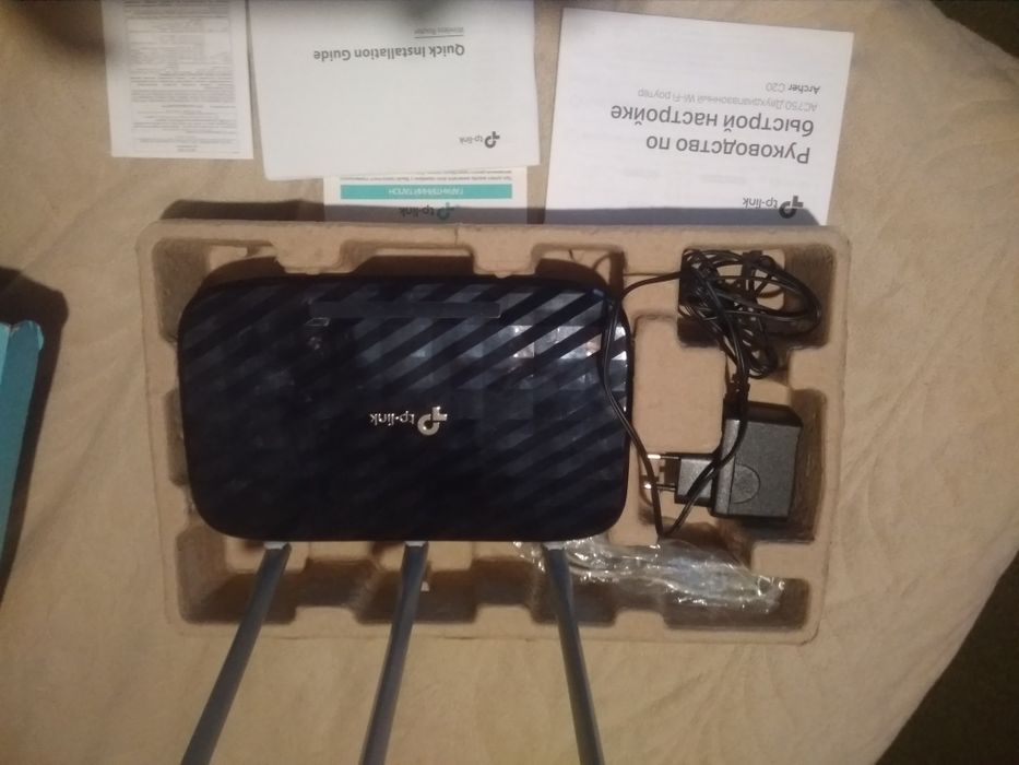 Роутер wi fi router tp-link Acher C20, AC750 двухдіапазоний,