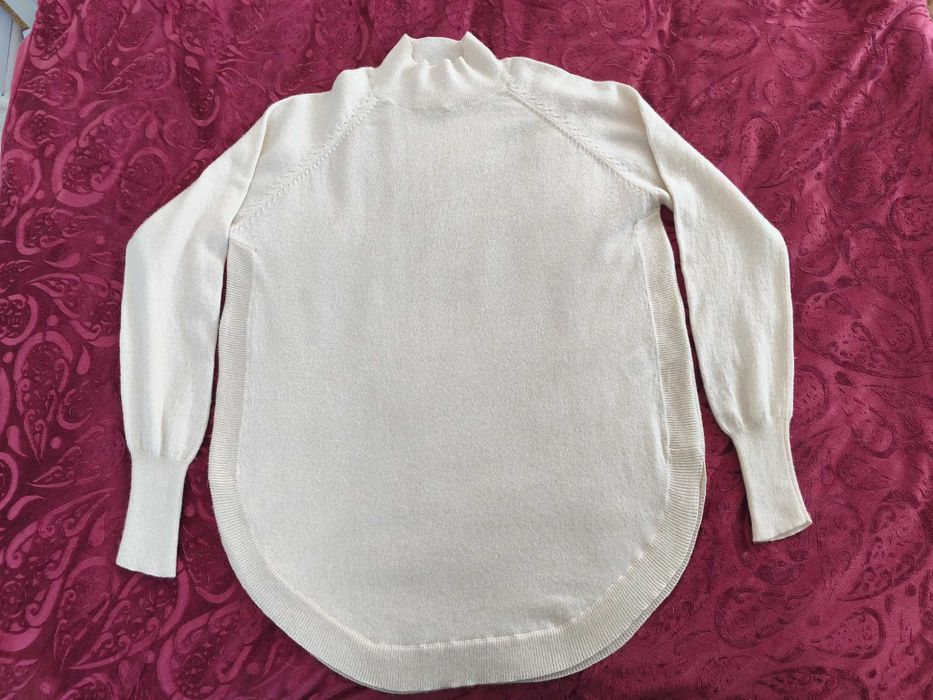 Wełna 100% kremowy sweter PartTwo