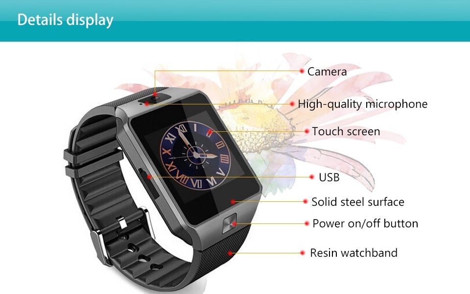 Smartwatch com entrada cartao sim.