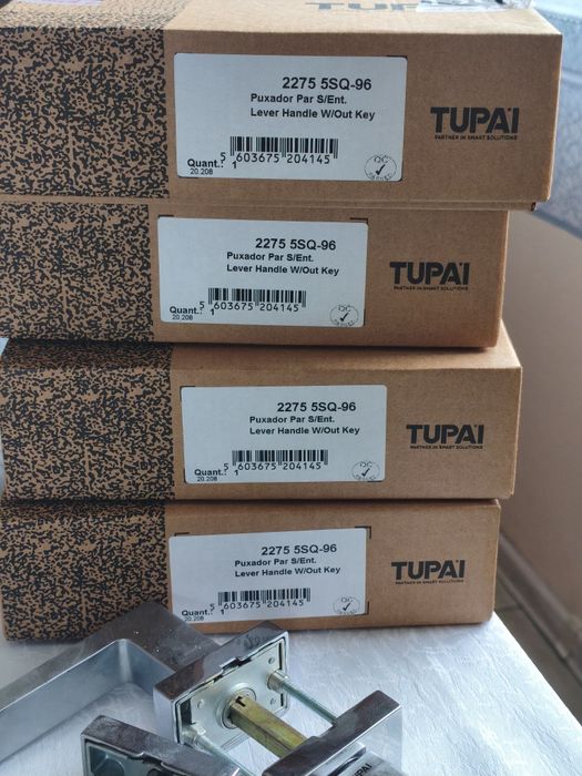 Klamki Tupai solidne ciężkie