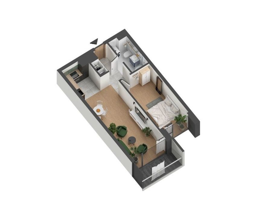 Mieszkanie w nowoczesnym apartamentowcu - osiedle Górne - Widok 3