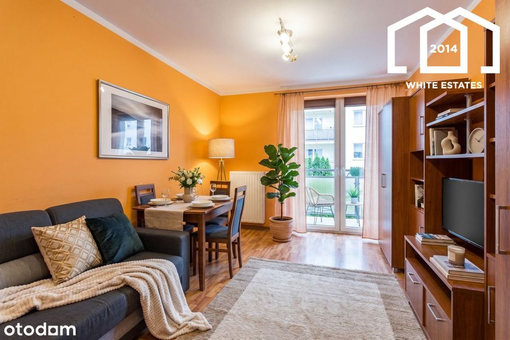 Wykończone 2 pokoje 44m2-Balkon-Od zaraz