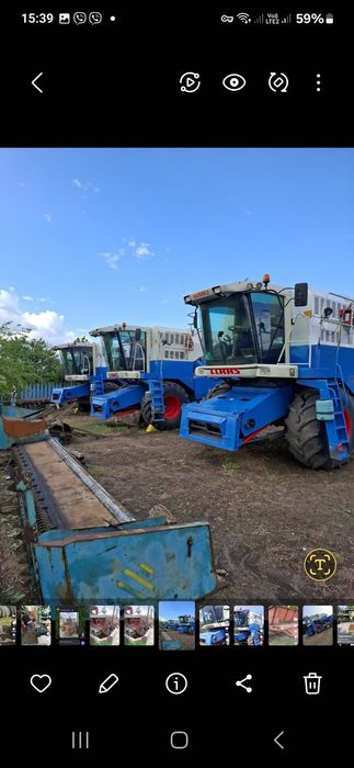 Комбайн CLAAS MEGA 350 жатка рапс