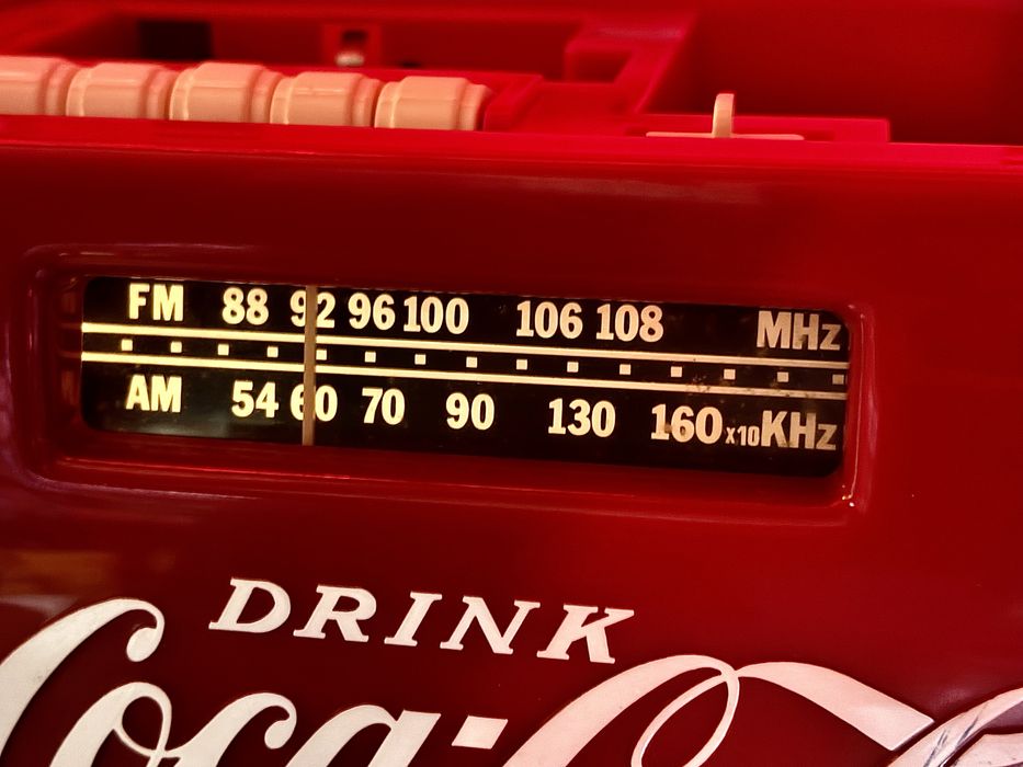 Radio cassete coca-cola