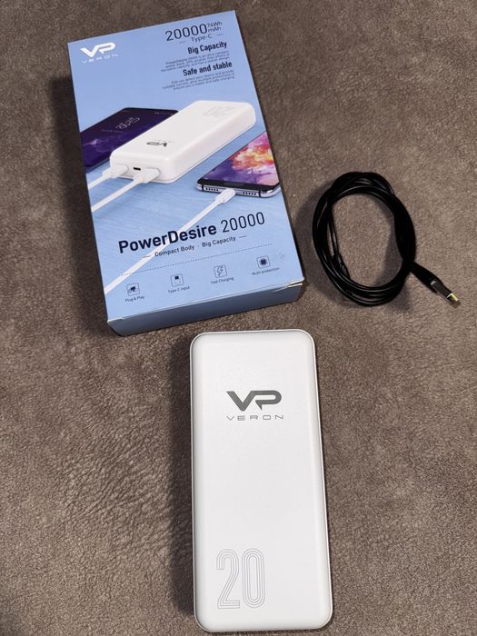 Veron 20000mah type c d20 powerbank,павер банк