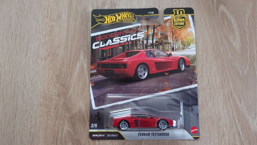 Hot Wheels Premium Ferrari Testarossa JKF00 Modern Classics Car Culture