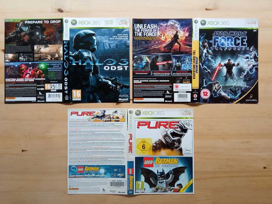Capas e Manuais Originais - Xbox 360 e Xbox Cássica