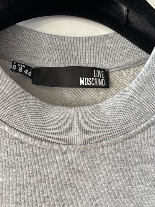 Love Moschino szara bluza dresowa 12 38/40 oryginał