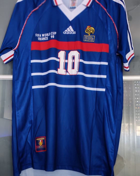 Camisola vintage de Zidane na França