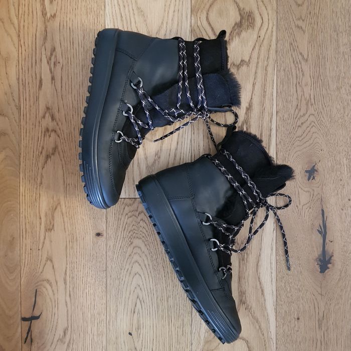 ECCO Soft 7 Tred Śniegowce Buty zimowe 37 wkł. 24,3 cm Skóra Wełna