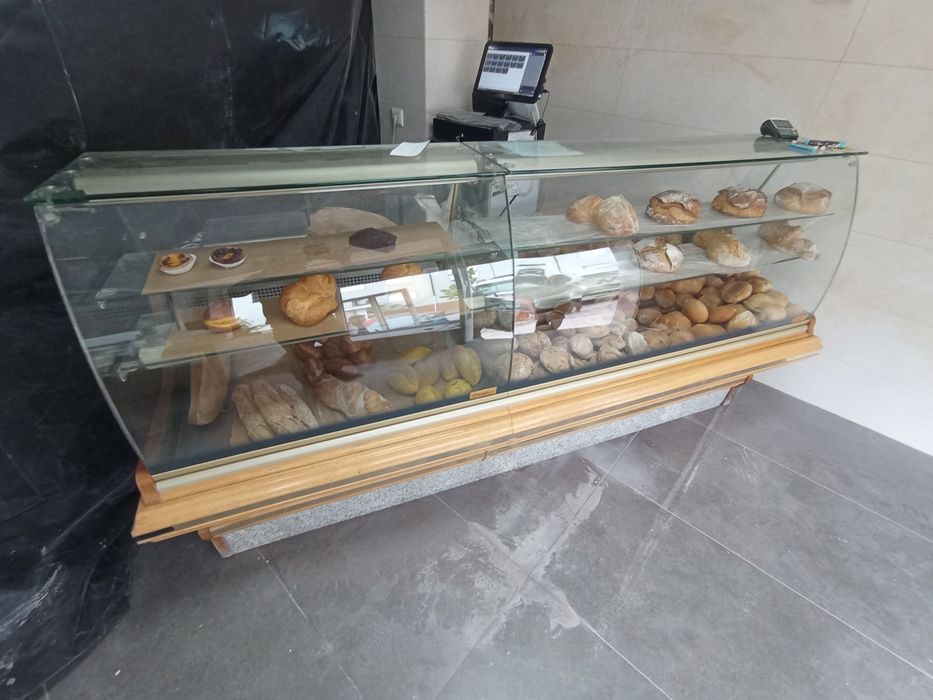 Balcão padaria com refrigeração