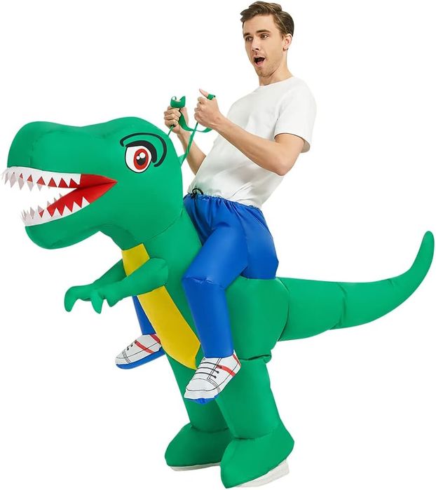 Nadmuchiwany Kostium Dinozaura Dla Dorosłych Rozmiar 150-180Cm