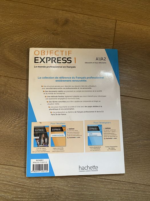 Podrecznik do francuskiego objectif express 1 plus notatki (uek)