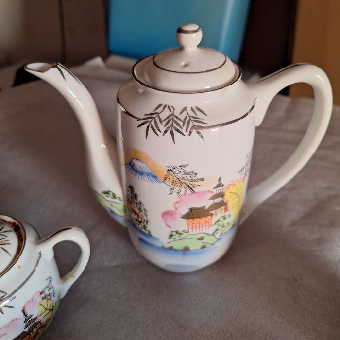 Servico café antique modelo Ritz China pintado a mão